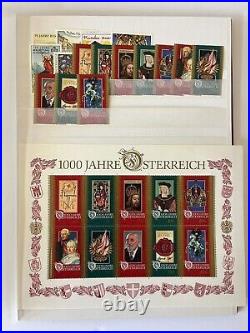 AUSTRIA 1945 to 2001 Top Collection in ALBUM, With all Blocks/Minis MNH