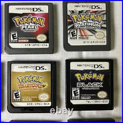 AUTHENTIC Pokémon LOT, ALL DS GAMES, WORKING ALL AUTHENTIC COMPLETE COLLECTION