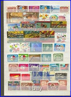 A Collection Of UN with offices all mint never hinged Inscription strips f-26