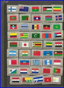 A Collection Of UN with offices all mint never hinged Inscription strips f-26