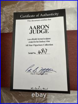 Aaron Judge Danbury Mint COA All Star Figurines Collection Yankees # 1 New Aaron Judge Danbury Mint COA All Star Figurines Collection Yankees # 1 New
