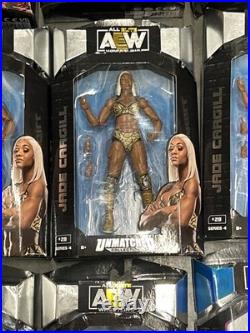 Aew action figures lot Jade Cargill, Chris Jericho, Darby Allen & More- New
