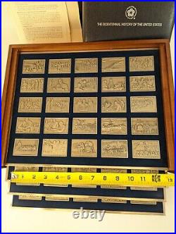 All 100 Pewter Ingots Bicentennial History Of The United States Franklin Mint