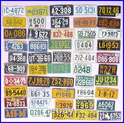 All 50 U. S. States Lot of 1953-54 Cereal Bike Miniature Metal License Plates All 50 U. S. States Lot of 1953-54 Cereal Bike Miniature Metal License Plates