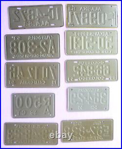 All 50 U. S. States Lot of 1953-54 Cereal Bike Miniature Metal License Plates All 50 U. S. States Lot of 1953-54 Cereal Bike Miniature Metal License Plates