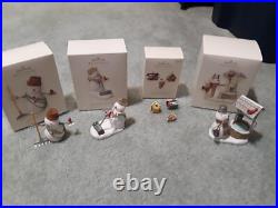 All 7 Lot Hallmark The Snowmen Of Winter Garden Ornament Set 2007