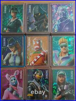 All 9 panini fortnite promo cards crystal mint