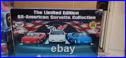 All-American Corvette Collection 124 Display NIB-LIMITED EDITION FRANKLIN MINT