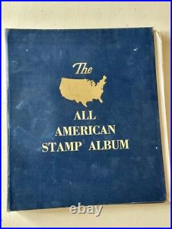All American Stamp Album 1800s- On + Commemorative Mint Sets-SO MANY Stamps
