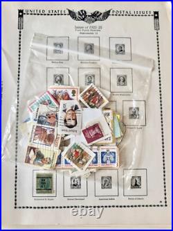 All American Stamp Album 1800s- On + Commemorative Mint Sets-SO MANY Stamps