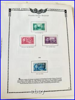 All American Stamp Album 1800s- On + Commemorative Mint Sets-SO MANY Stamps