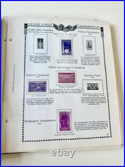All American Stamp Album 1800s- On + Commemorative Mint Sets-SO MANY Stamps