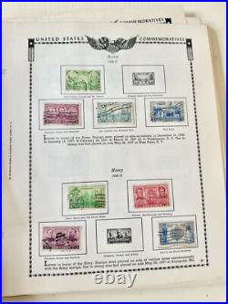 All American Stamp Album 1800s- On + Commemorative Mint Sets-SO MANY Stamps