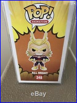 All Might Funko Pop (Glow in the Dark) With Hard Stack Protector. Mint Condition