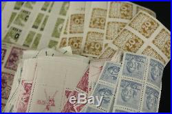 All Mint Early Classic Czechoslovakia Stamp Collection Lot Blocks Pairs Hradcany