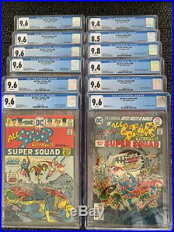 All-Star Comics CGC High Grade Lot #58-69 (key issues #58 9.6 #69 9.4) LOOK