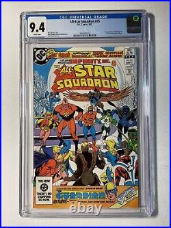 All-Star Squadron #25 CGC 9.4 1983 and Infinity Inc #1 Raw 1984. (2) Comic Lot