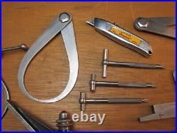 All Starrett -lot Machinist Tools/parts. Vintage American Hand Tools
