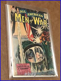 All american men of war lot WW2 golden age war comics rare 51 60 77 81