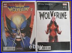 All-new Wolverine #1 4pc Lot Cover Variants (9.0/9.2) 2016