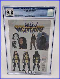 All-new Wolverine #1 Cgc 9.8 David Lopez Variant B 1st Laura Kinney As Wolverine