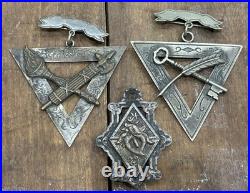Antique Knight Of Pythias Pins (lot Of 3) All One Price