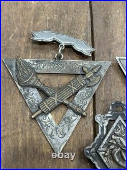 Antique Knight Of Pythias Pins (lot Of 3) All One Price