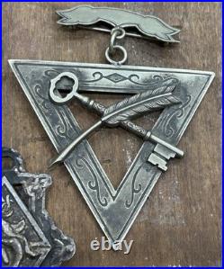 Antique Knight Of Pythias Pins (lot Of 3) All One Price
