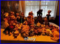 Antique doll collection lot