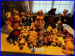 Antique doll collection lot