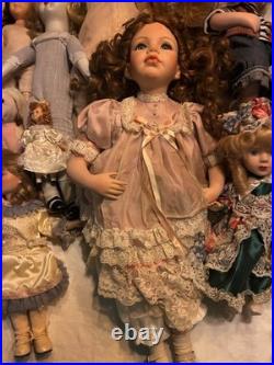 Antique doll collection lot
