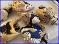 Artesania Rinconada Fish, Lot Of 8, Tropical Fish, Multicolored