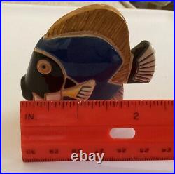 Artesania Rinconada Fish, Lot Of 8, Tropical Fish, Multicolored
