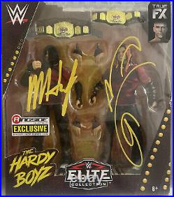 Autographed WWE Elite Hardy Boyz Ringside Exclusive Jeff & Matt Hardy 2pk AEW