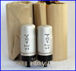 BEST OF ALL TUBES 6J5v Radiotechnique MATCHED LOT 12.7 MADE IN FRANCE 6J5 6J5g