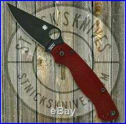 BNIB Mint Spyderco St Nick's Paramilitary 2 4V with all the Swag