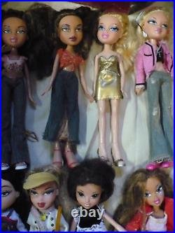 BRATZ DOLL LOT HUGE COLLECTION with Case Accessories Clothes 37 Dolls Boys 2001 up