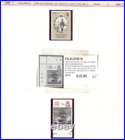 BRITISH AREA ERRORS Collection, 191 Errors & Freaks, all mint, 1980's period