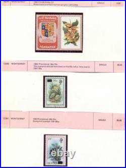 BRITISH AREA ERRORS Collection, 191 Errors & Freaks, all mint, 1980's period