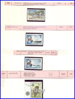 BRITISH AREA ERRORS Collection, 191 Errors & Freaks, all mint, 1980's period