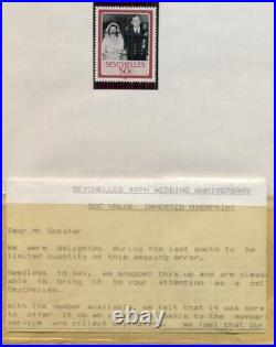 BRITISH AREA ERRORS Collection, 191 Errors & Freaks, all mint, 1980's period