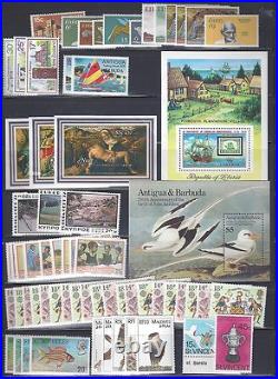 BRITISH COMM 1970's COLLECTION OF MANY HUNDRED MINT NEVER HINGED FROM ALL OVER