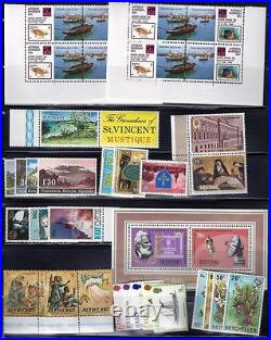 BRITISH COMM 1970's COLLECTION OF MANY HUNDRED MINT NEVER HINGED FROM ALL OVER