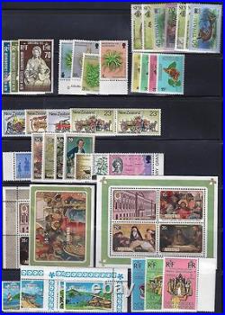BRITISH COMM 1970's COLLECTION OF MANY HUNDRED MINT NEVER HINGED FROM ALL OVER