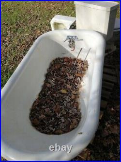 Ball and claw tub, sink, all mint, if not sold, a flower planter, 22 acres cornerlol