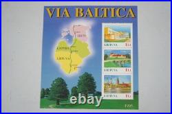 Baltic States Collection Of 50+ Full Sheets All Mint Never Hinged In Glassines