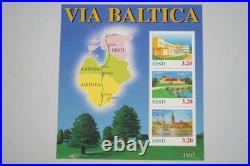 Baltic States Collection Of 50+ Full Sheets All Mint Never Hinged In Glassines
