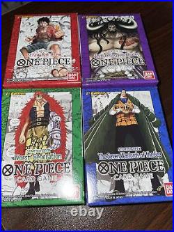Bandai One Piece All 4 Original 1st Ed Starters MINT OOP