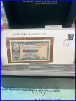 Banknotes of all nations, limited edition Franklin Mint Collection with Case