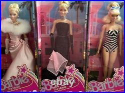Barbie The Movie Doll Collection Lot Of 3 Iconic Dress Margot Robbie